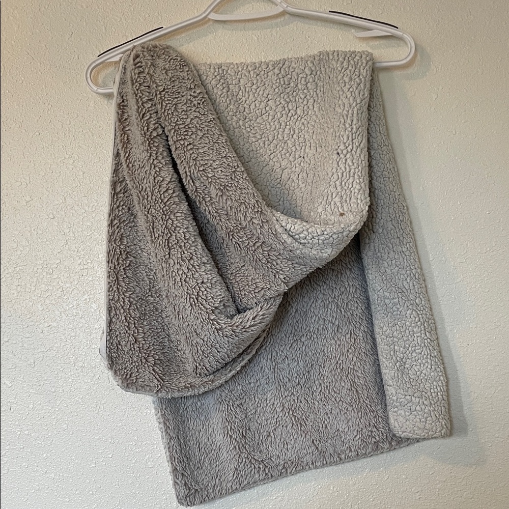 Room Essentials Gray Sherpa Long Pillow Cover